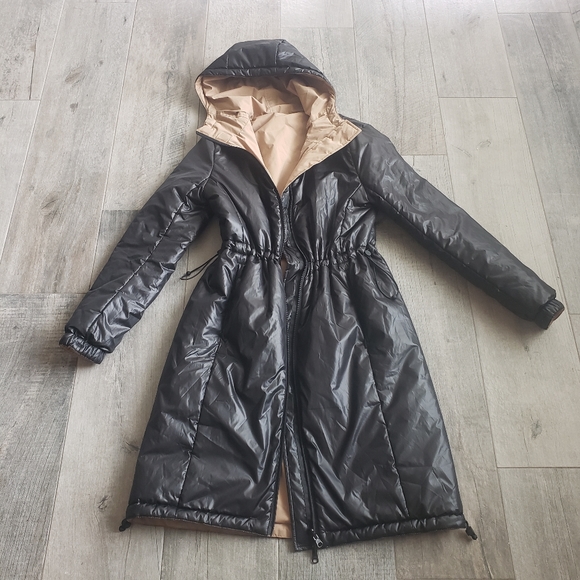 Reversible insulated long jacket - Picture 4 of 7